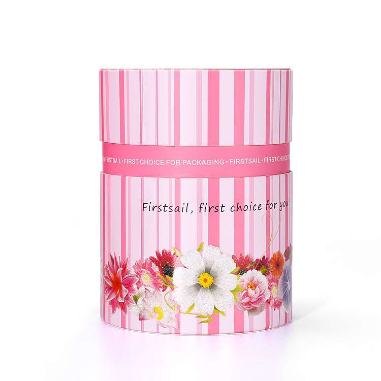 Custom Color printed round gift box for cosmetics and candle Custom Color printed round gift box for cosmetics and candle