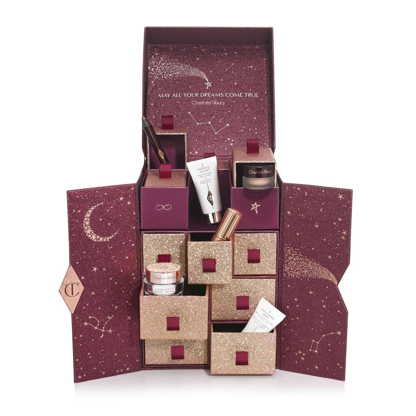 Custom cosmetic advent calendar cardboard box with drawers Custom cosmetic advent calendar cardboard box with drawers