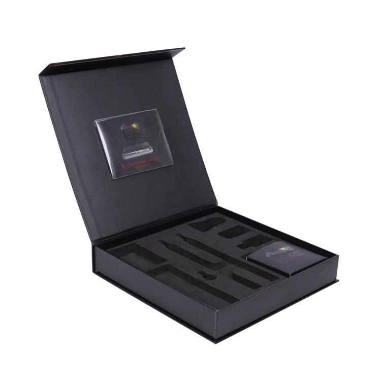 Perfume box with EVA insert and PVC photo slot Perfume box with EVA insert and PVC photo slot
