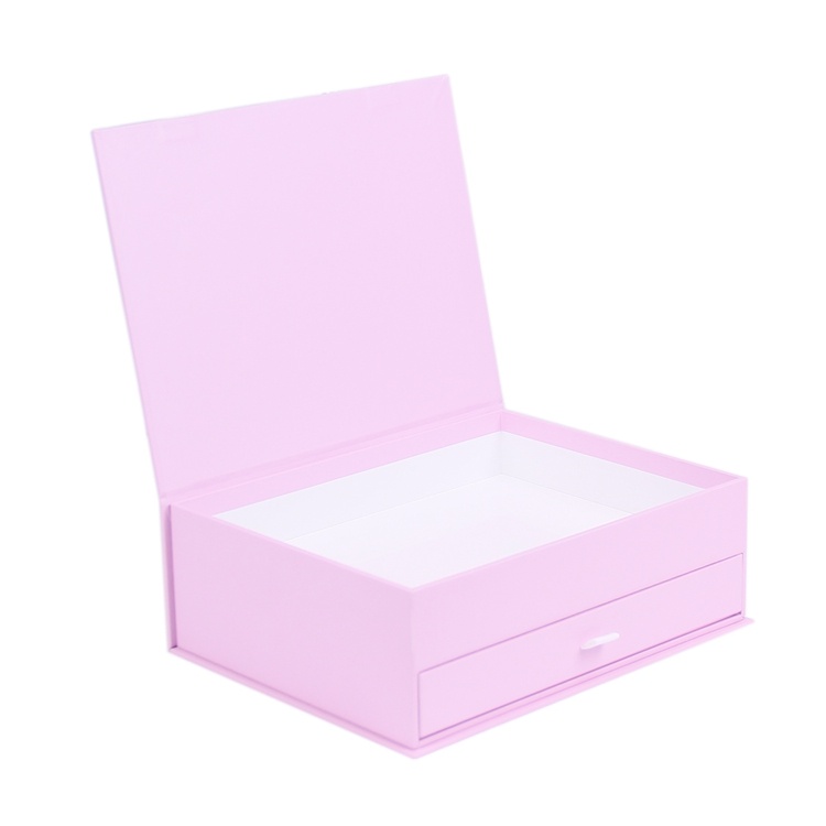 Gift box double layer jewelry velvet drawer box Gift box double layer jewelry velvet drawer box