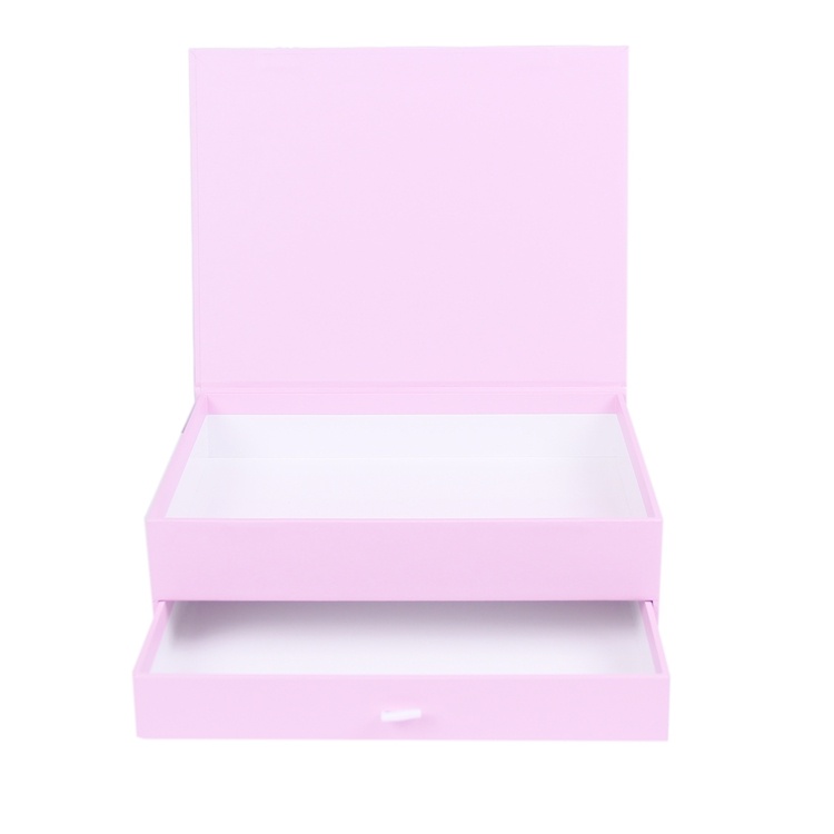 Gift box double layer jewelry velvet drawer box Gift box double layer jewelry velvet drawer box
