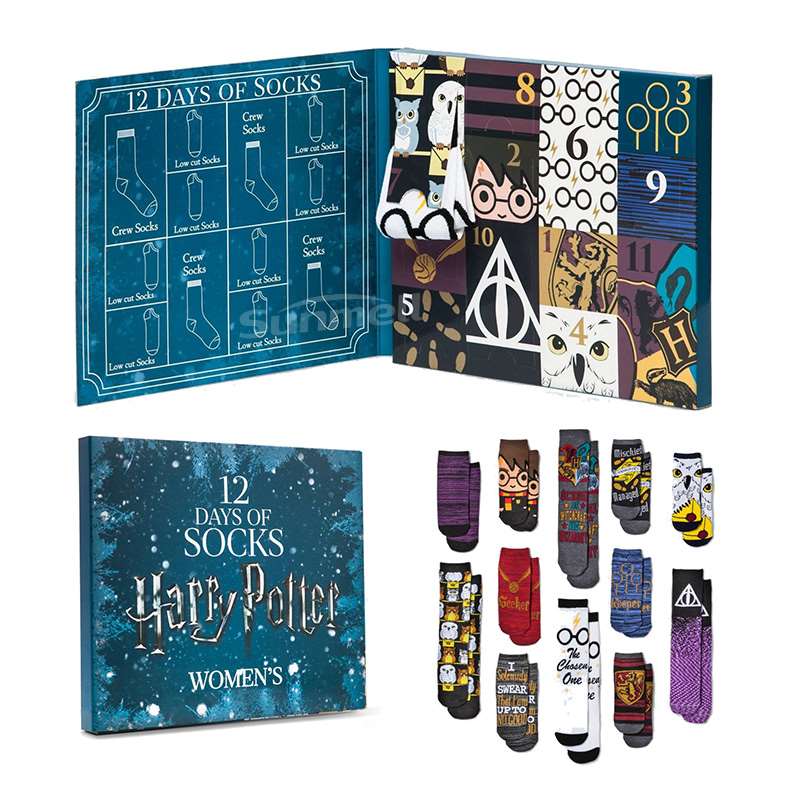 Custom Harry potter socks advent calendar box Custom Harry potter socks advent calendar box
