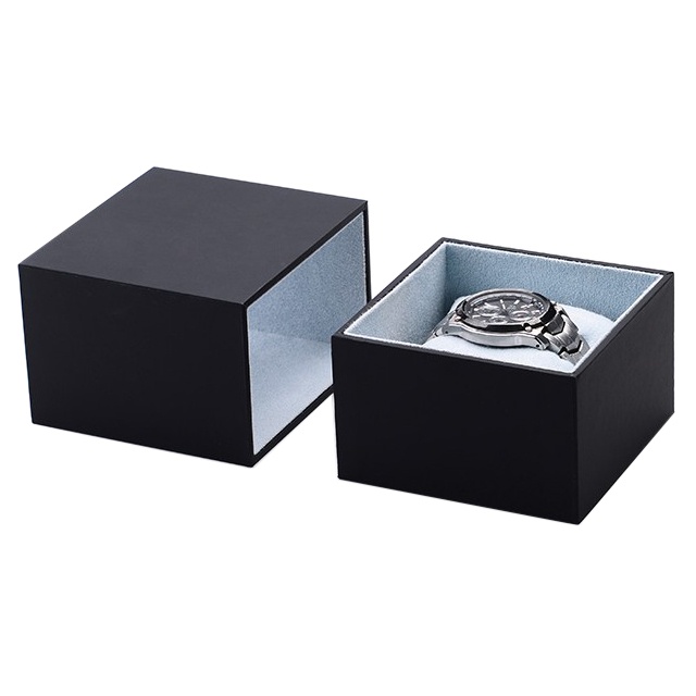 Custom logo black paper single packaging watch box Custom logo black paper single packaging watch box