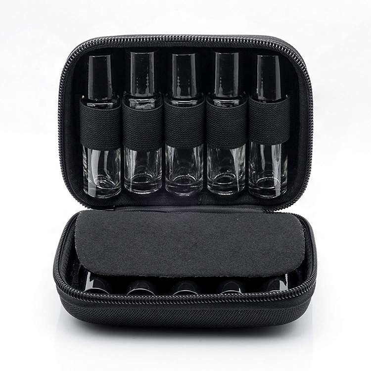 Elastic loop essential oil bottles pocket EVA travel case Custom Logo Elastic Loop Essential Oil Bottles Pocket EVA Travel Case Organize Pouch