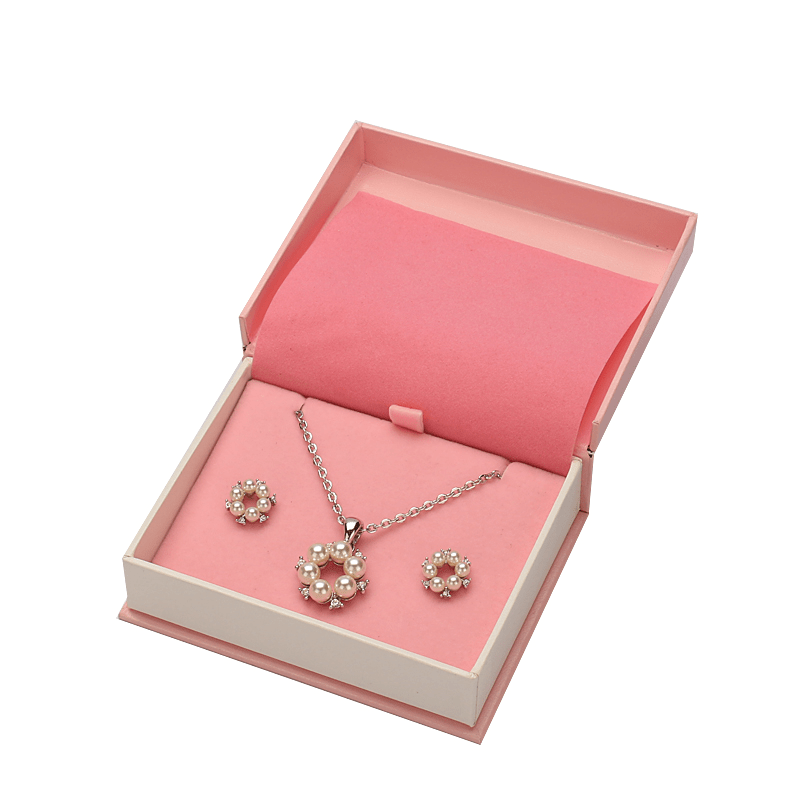Custom logo printed jewelry packaging paper jewelry box Custom logo printed jewelry packaging paper jewelry box