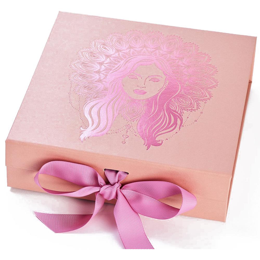 Custom clothing folding box with ribbon Custom clothing folding box with ribbon