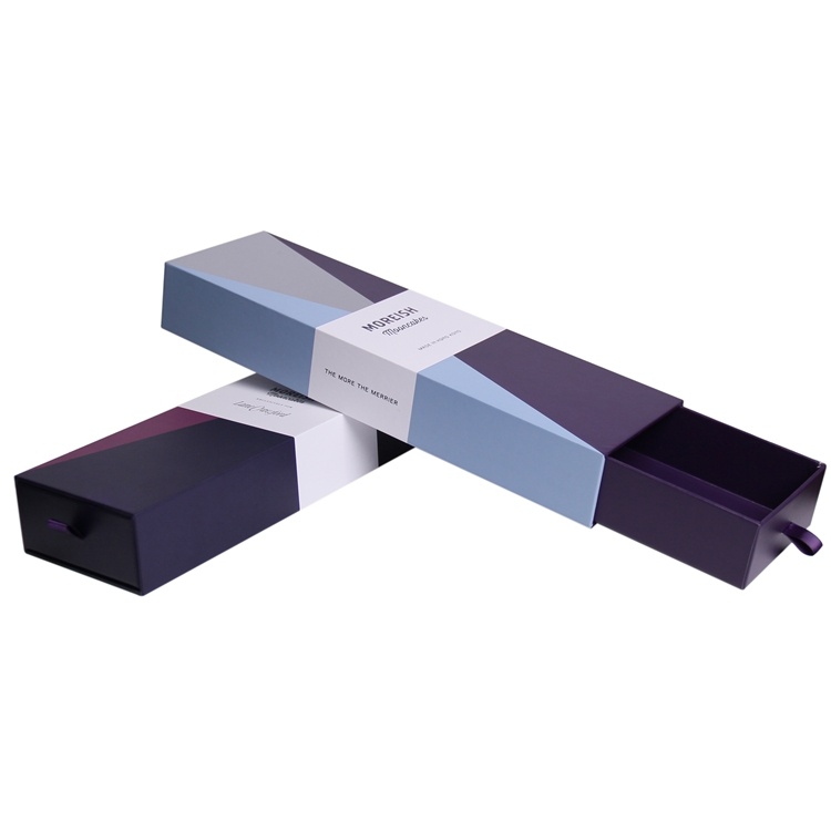 Custom luxury rectangle drawer style paper box Custom luxury rectangle drawer style paper box