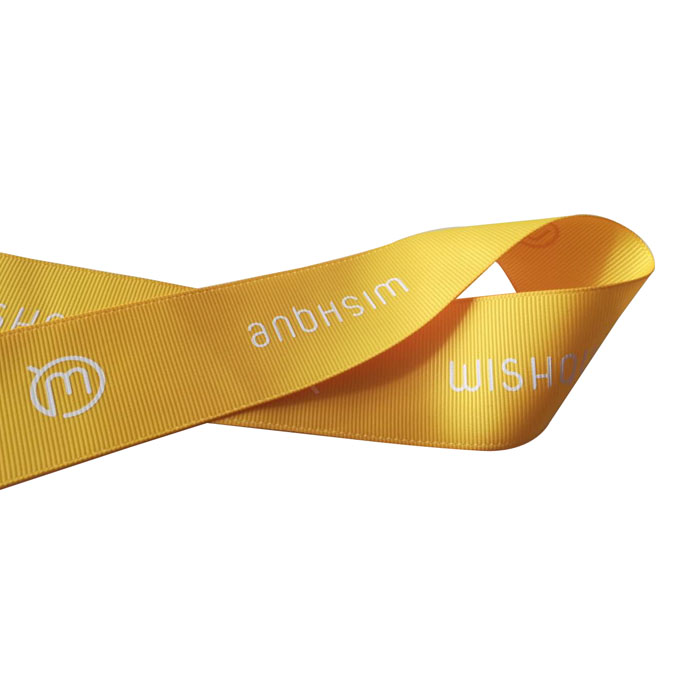 Custom printed grosgrain ribbon with logo printing Custom printed grosgrain ribbon with logo printing