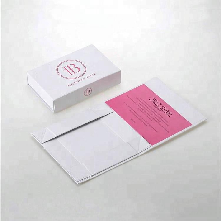 Magnet folding paper flat packaging gift box