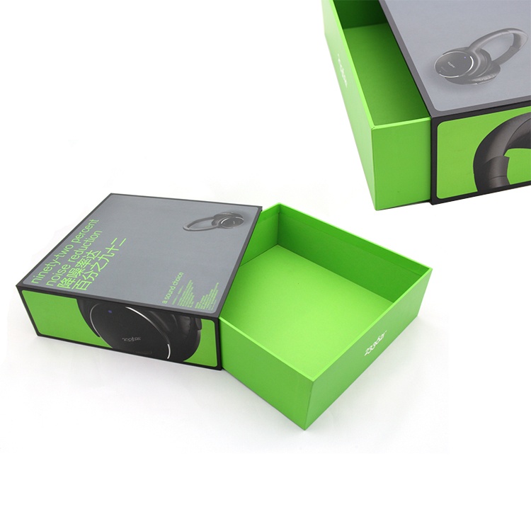 Custom newest rigid headset drawer packaging box Custom newest rigid headset drawer packaging box