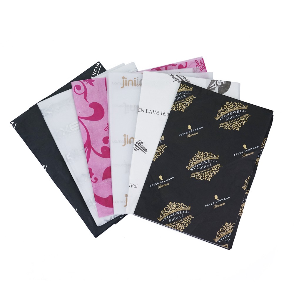 Custom printed logo gift wrapping tissue paper Custom printed logo gift wrapping tissue paper