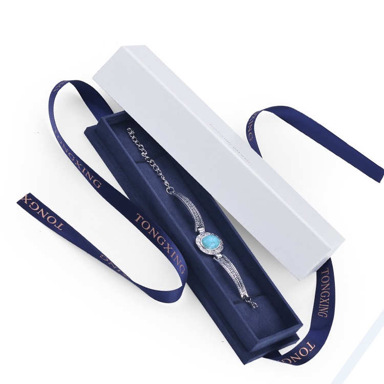 High-end paper ribbon jewelry box High-end paper ribbon jewelry box
