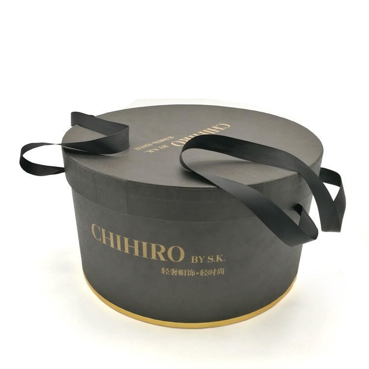 Custom printed round packaging baseball cap gift box Custom printed round packaging baseball cap gift box