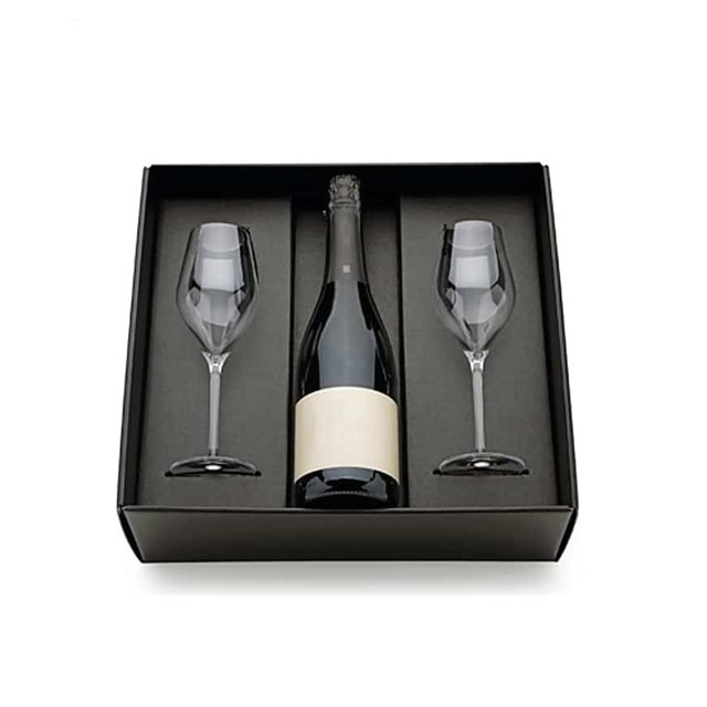 Cardboard paper glass wine box with EVA insert Cardboard paper glass wine box with EVA insert