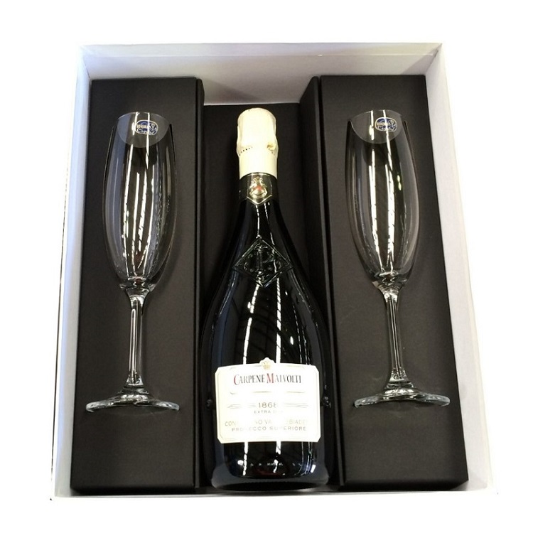 Cardboard paper glass wine box with EVA insert Cardboard paper glass wine box with EVA insert