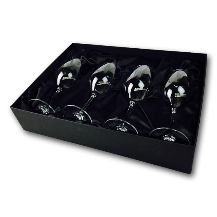 Cardboard paper glass wine box with EVA insert Cardboard paper glass wine box with EVA insert