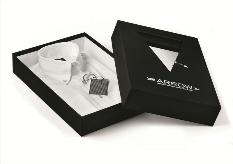 Custom rigid apparel luxury packaging box for suit Custom rigid apparel luxury packaging box for suit