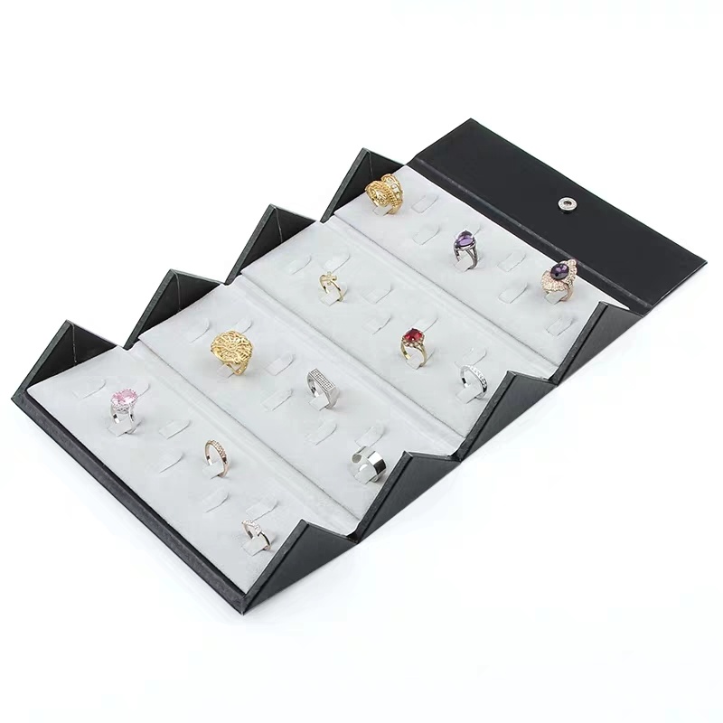 Custom ring storage earring jewelry display box custom Ring Storage earring Display Box Jewelry Organizer Holder Transparent Window Show box