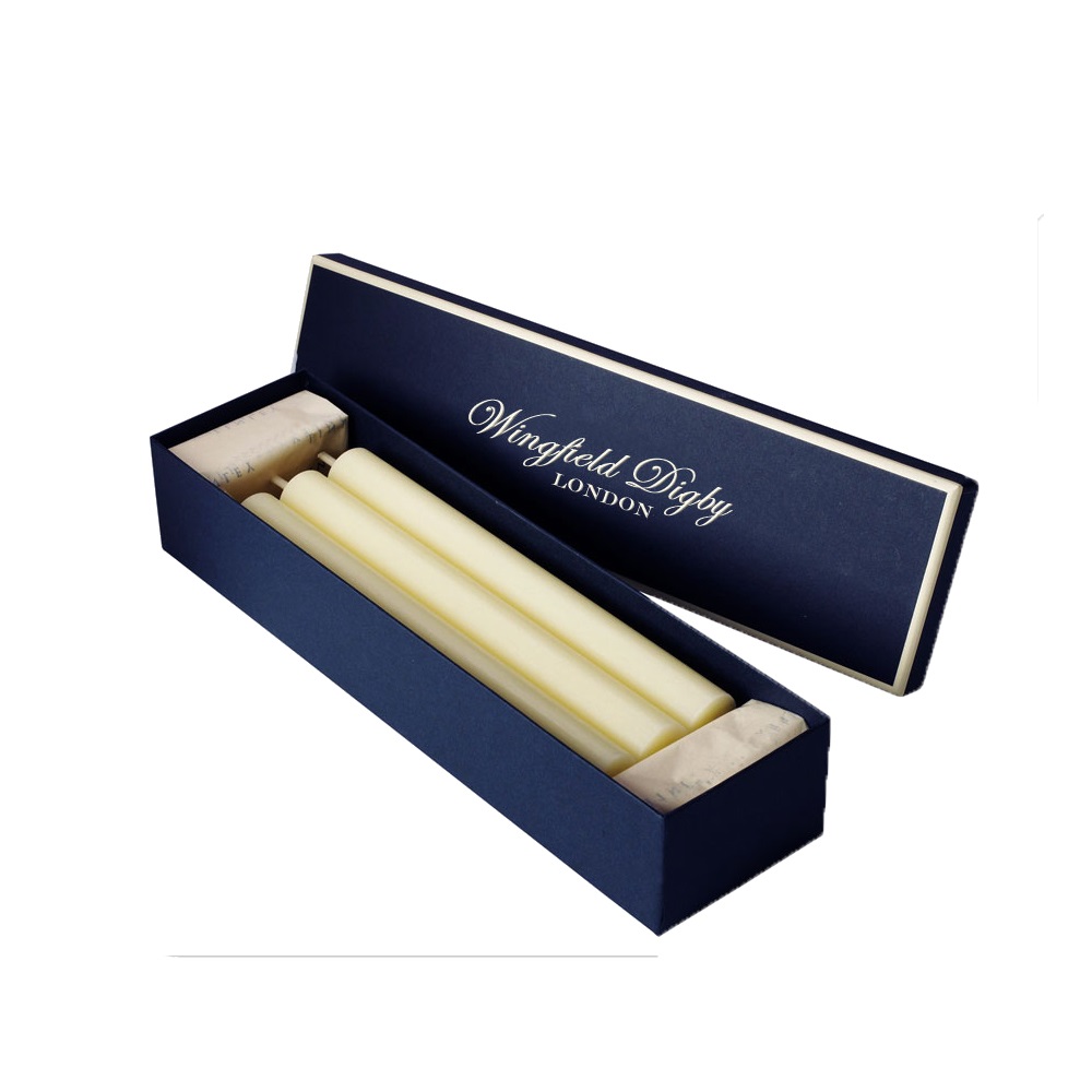 Custom taper candle gift box with top and bottom Custom taper candle gift box with top and bottom