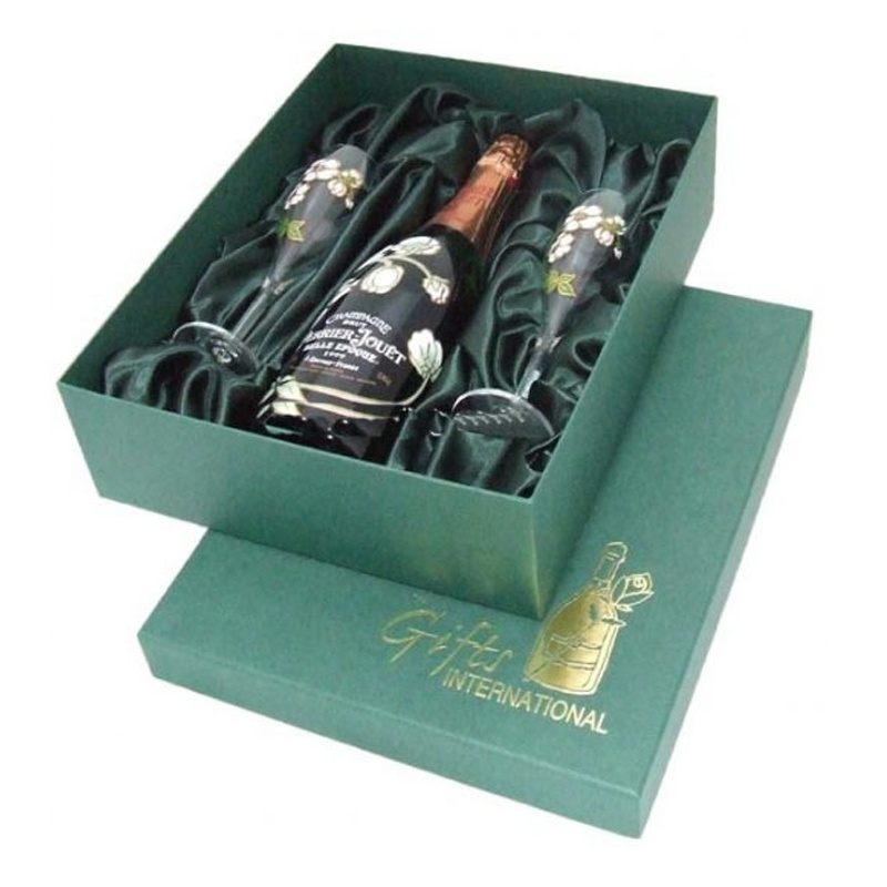 Custom whiskey and glass bottles gift set cardboard box