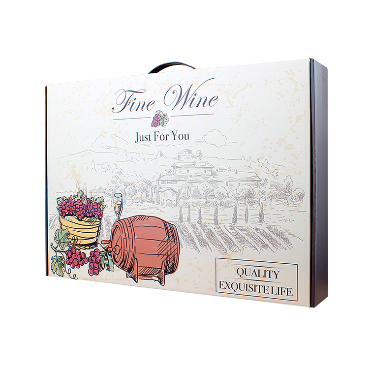 Custom wine shipping corrugated cardboard box katady.com Custom wine shipping corrugated cardboard box