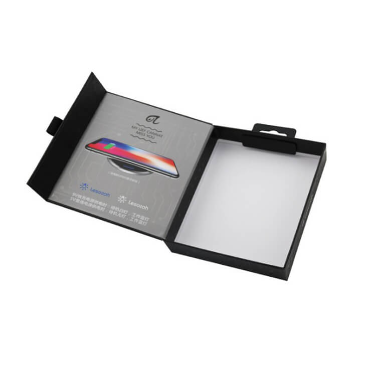 Custom wireless charger magnetic gift box Custom wireless charger gift box electric packaging Box magnetic foldable box -katady.com