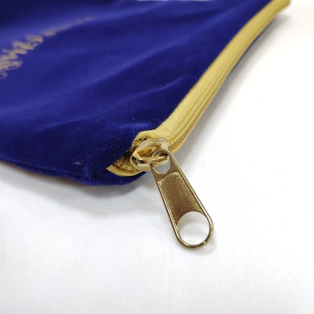 Custom Zipper velvet bag with logo velvet cosmetic bag Custom Zipper velvet bag with logo velvet cosmetic bag