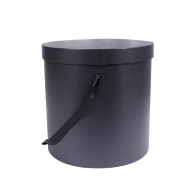 Cylinder Florist Portable Box Black Round Flower Hat Box Cylinder Florist Portable Box Black Round Flower Hat Box