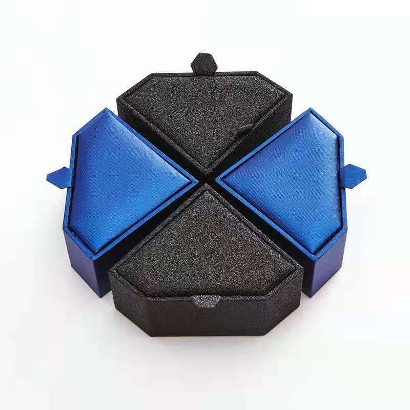 Diamond shaped jewelry ring packaging box Diamond shaped jewelry ring packaging box