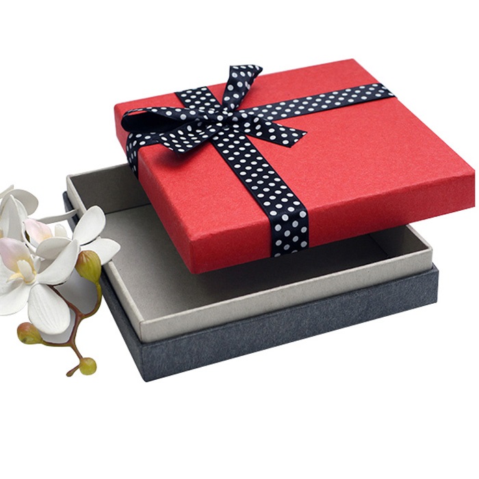 Customized bow tie cube packaging gift box Customized bow tie cube packaging gift box