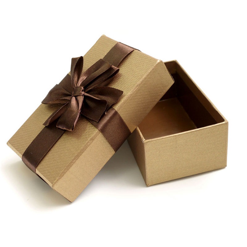 Customized bow tie cube packaging gift box Customized bow tie cube packaging gift box