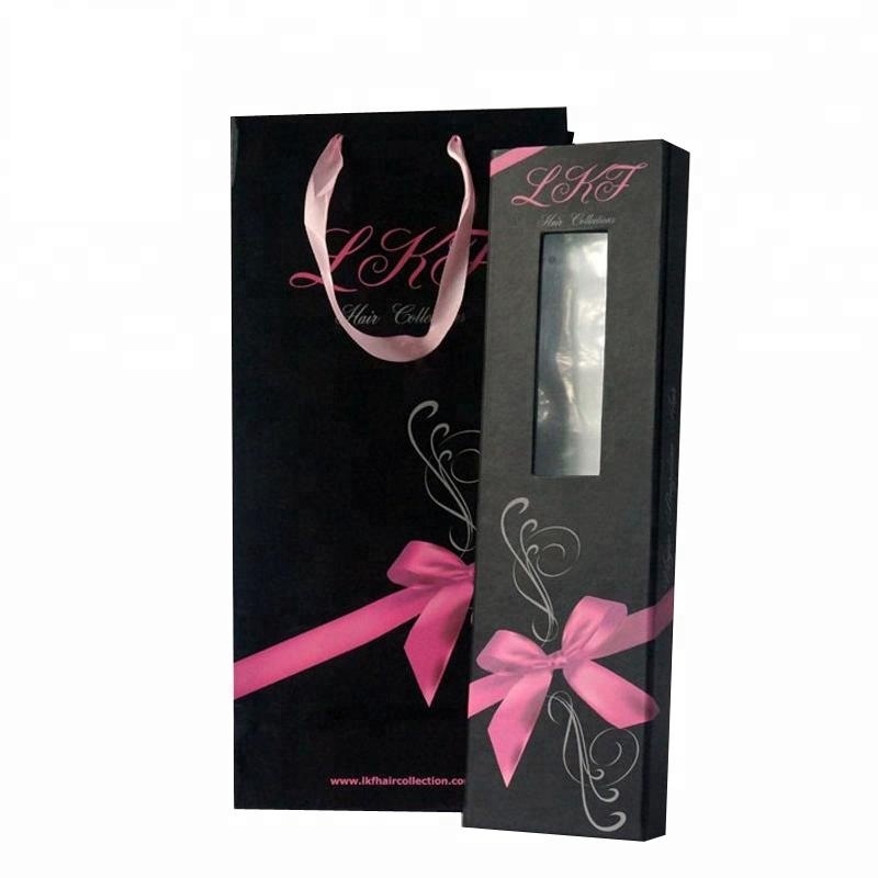 Magnetic closure hair extension wigs hair packing box