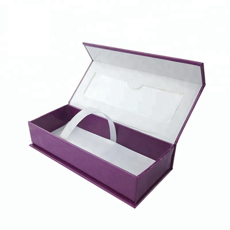 Magnetic closure hair extension wigs hair packing box