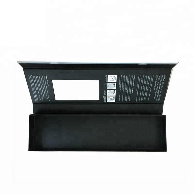 Magnetic closure hair extension wigs hair packing box