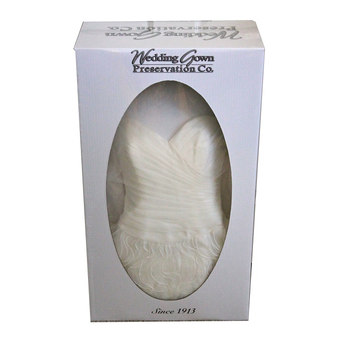 Wedding dress packaging box with PVC window Wedding dress packaging box with PVC window