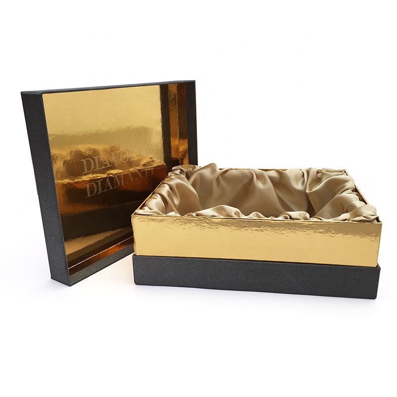 Elegant satin lined wig gift paper packaging box Elegant satin lined wig gift paper packaging box