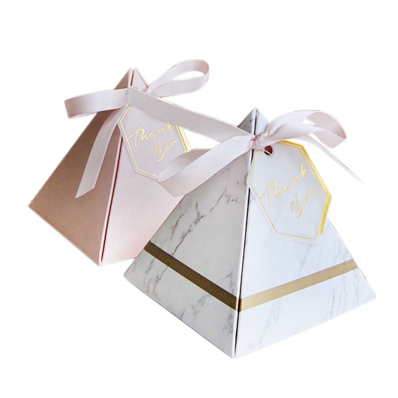 Europe triangular pyramid style candy box wedding gift box Europe triangular pyramid style candy box wedding gift box