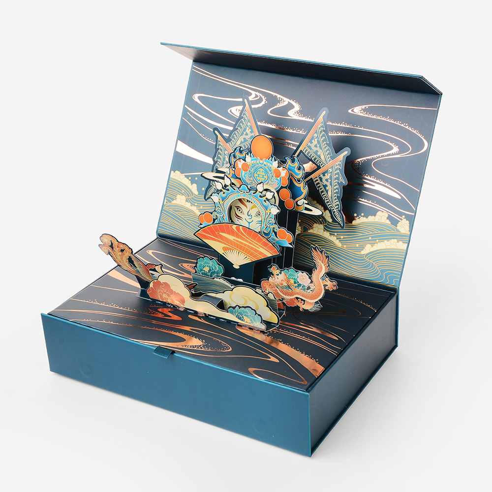3D Paper Pop UP paper packaging gift box with laser cutting Exquisite 3D Paper Pop UP paper packaging gift box with laser cutting-katady.com