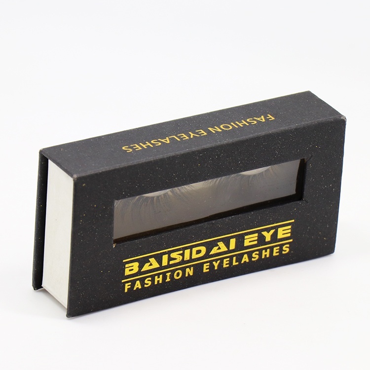 Eyelash cardboard paper box with PVC window Eyelash cardboard paper box with PVC window