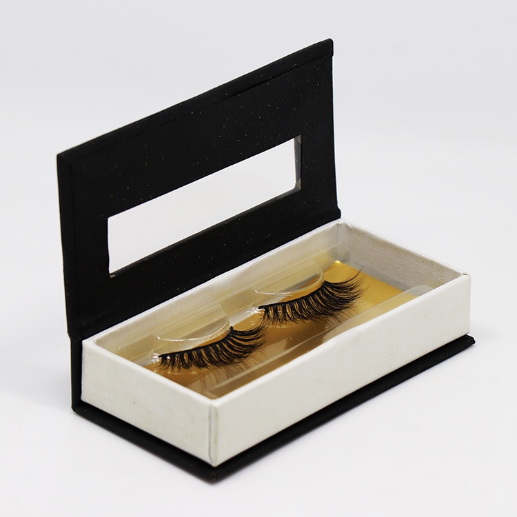 Eyelash cardboard paper box with PVC window Eyelash cardboard paper box with PVC window