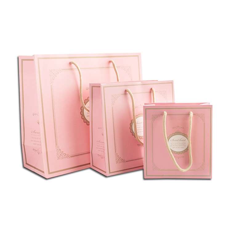 Factory custom logo printed paper shopping bag gift bag