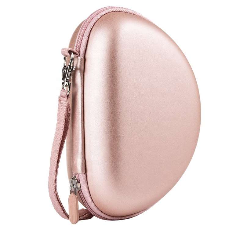 PU surface Mini Pink Earphone Headphone EVA Case Factory Custom PU surface Mini Pink Earphone Headphone EVA Case