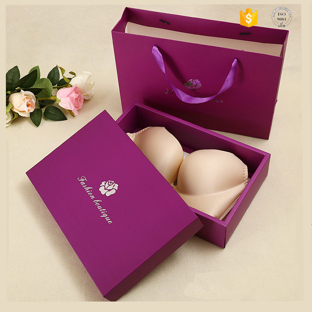 Fancy cardboard underwear packaging boxes with bags Fancy cardboard underwear packaging boxes with bags