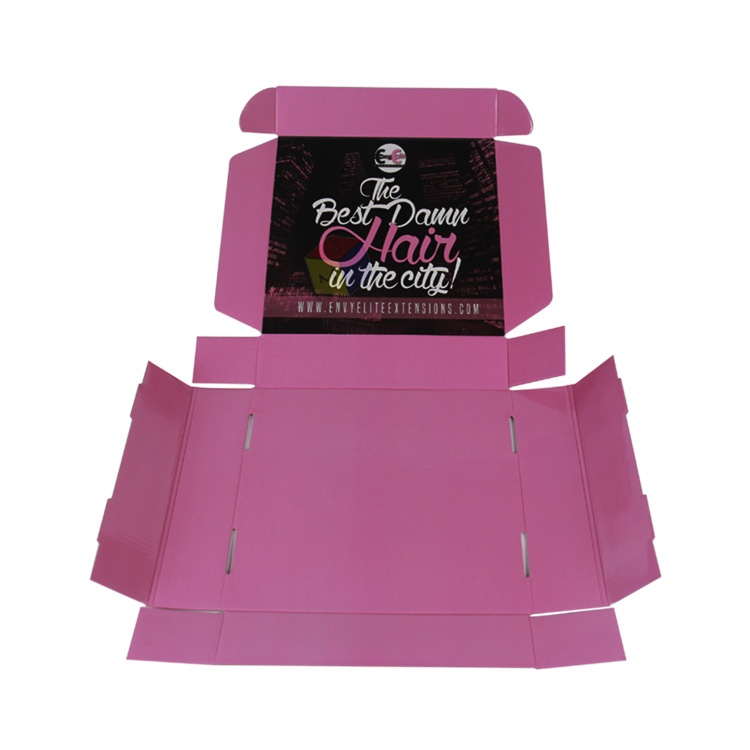 Folding packaging corrugated paper wig box Folding packaging corrugated paper wig box