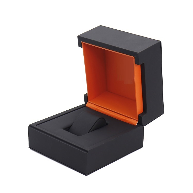 Funky custom plastic watch box with hinge Funky custom plastic watch box with hinge