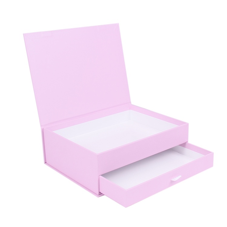 Gift box double layer jewelry velvet drawer box Gift box double layer jewelry velvet drawer box