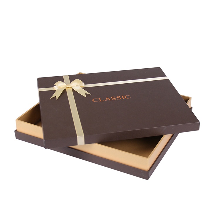Rigid cardboard Paper clothes gift with Ribbon Rigid cardboard Paper clothes gift with Ribbon
