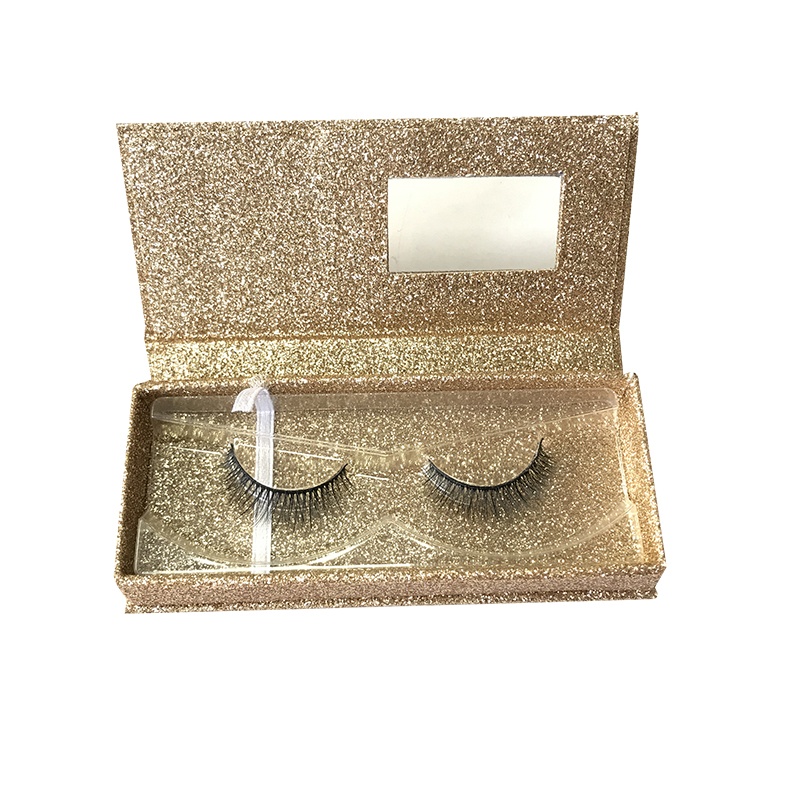 Glitter paper custom eyelash packaging box Glitter paper custom eyelash packaging box