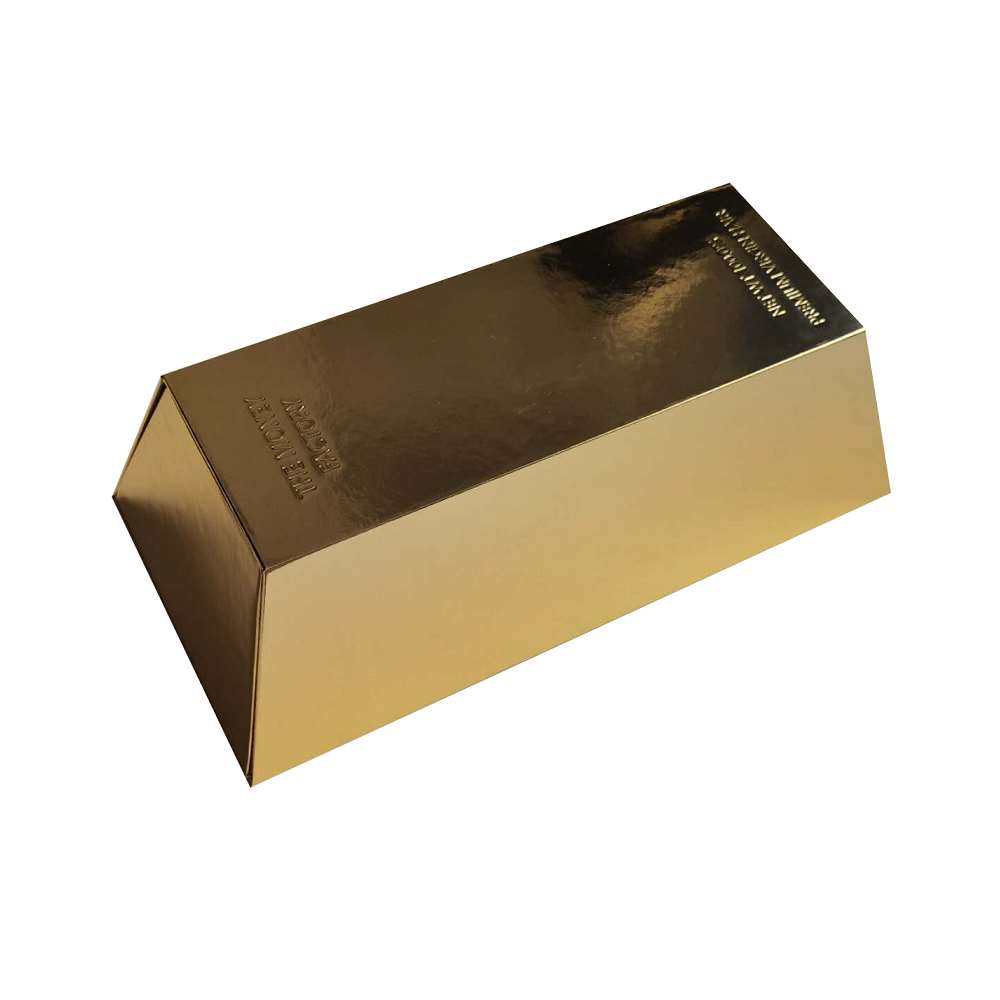 Gold bar hair box wig packaging gift box Gold bar hair box wig packaging gift box