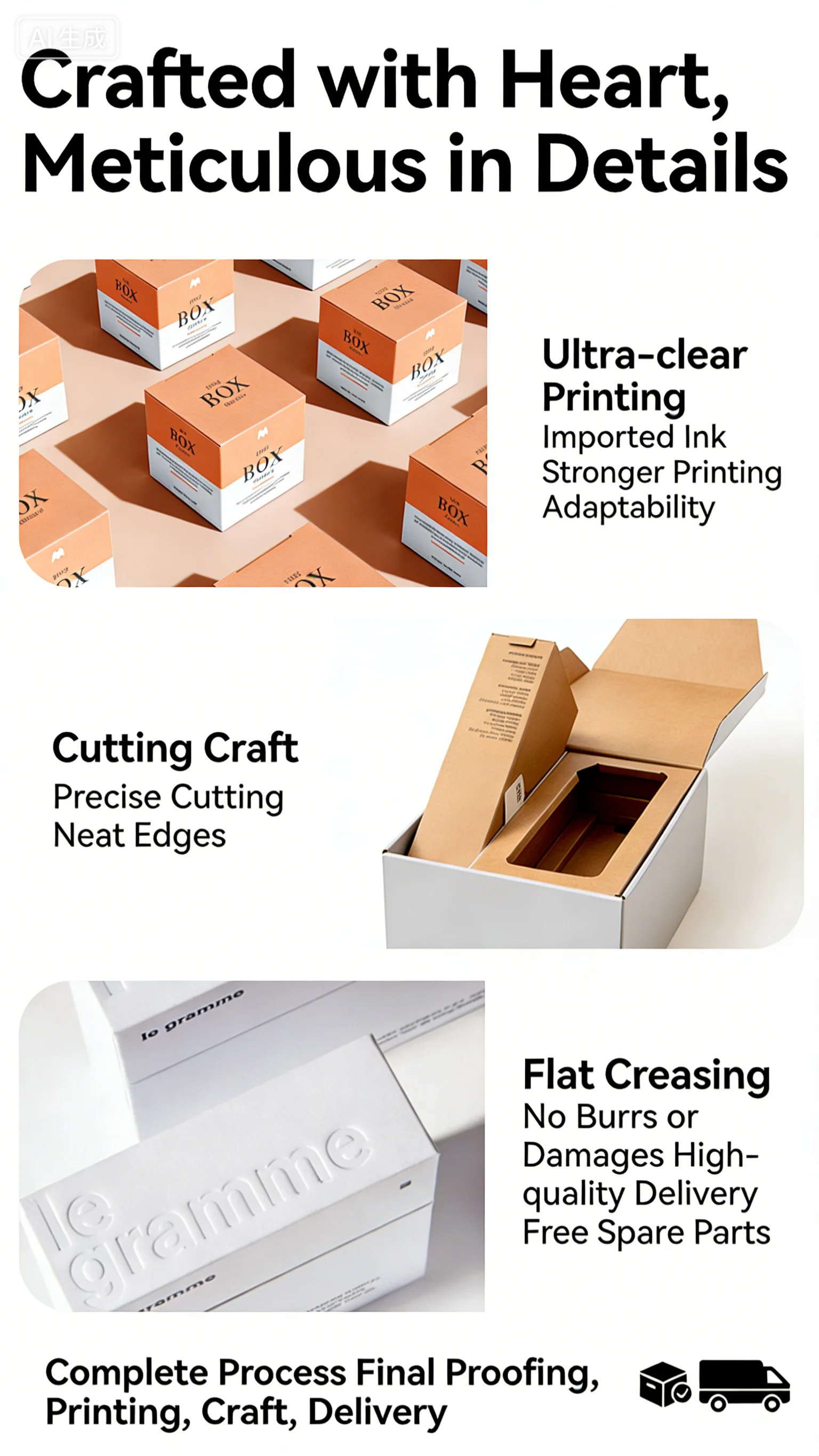 Factory Customized logo Corrugated Paper Packaging, Foldable Factory Customized logo Corrugated Paper Packaging, Foldable